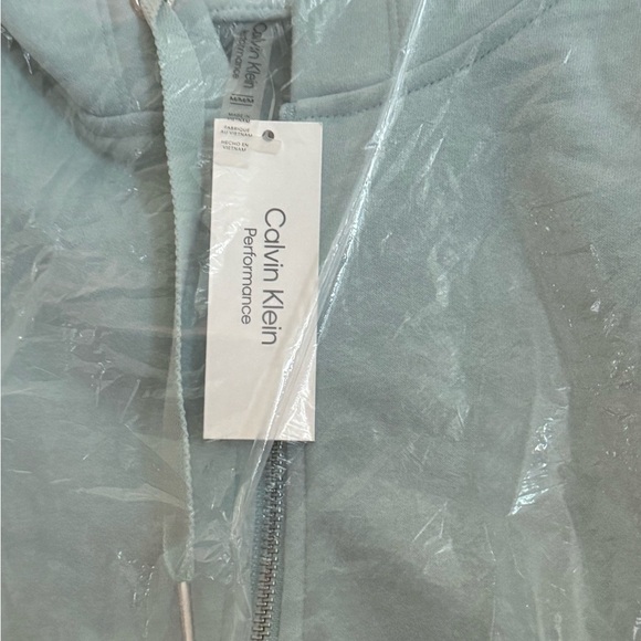 Calvin Klein Sea Level Blue Dropped Shoulder Performance Hoodie NWT M - Picture 6 of 8